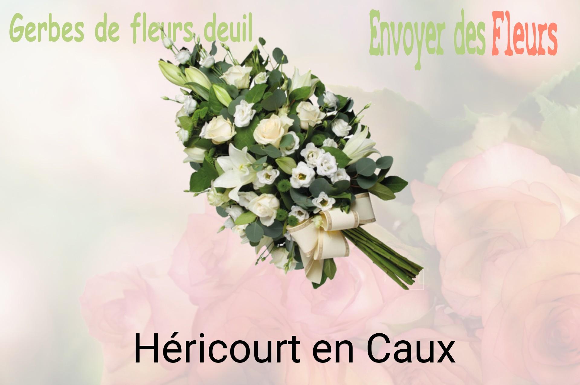 Gerbe de fleurs de deuil livrée à Héricourt-en-Caux